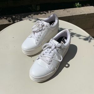 ZARA - White Platform Sneakers